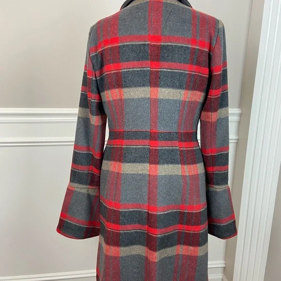 Stetson Ladies Collection,1498 Coat/Jacket grey wool, plaid, Size S, western - Picture 6 of 12